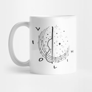 Violin Music Notes Mug